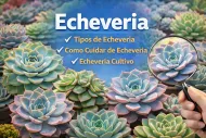 Suculentas Echeveria em destaque