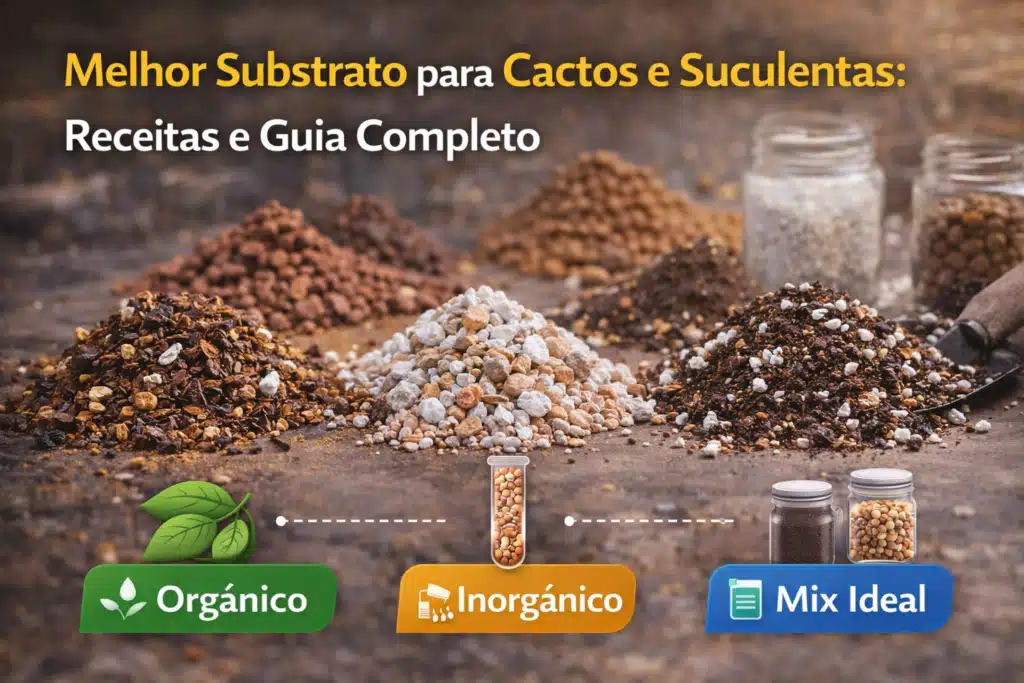 Tipos de Substratos para cactos e suculentas
