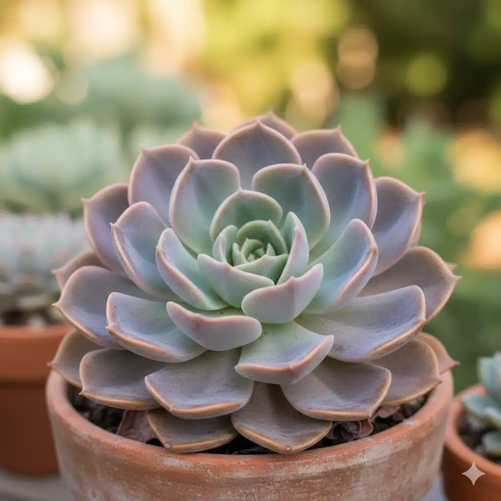 Suculenta Echeveria em vaso terracota